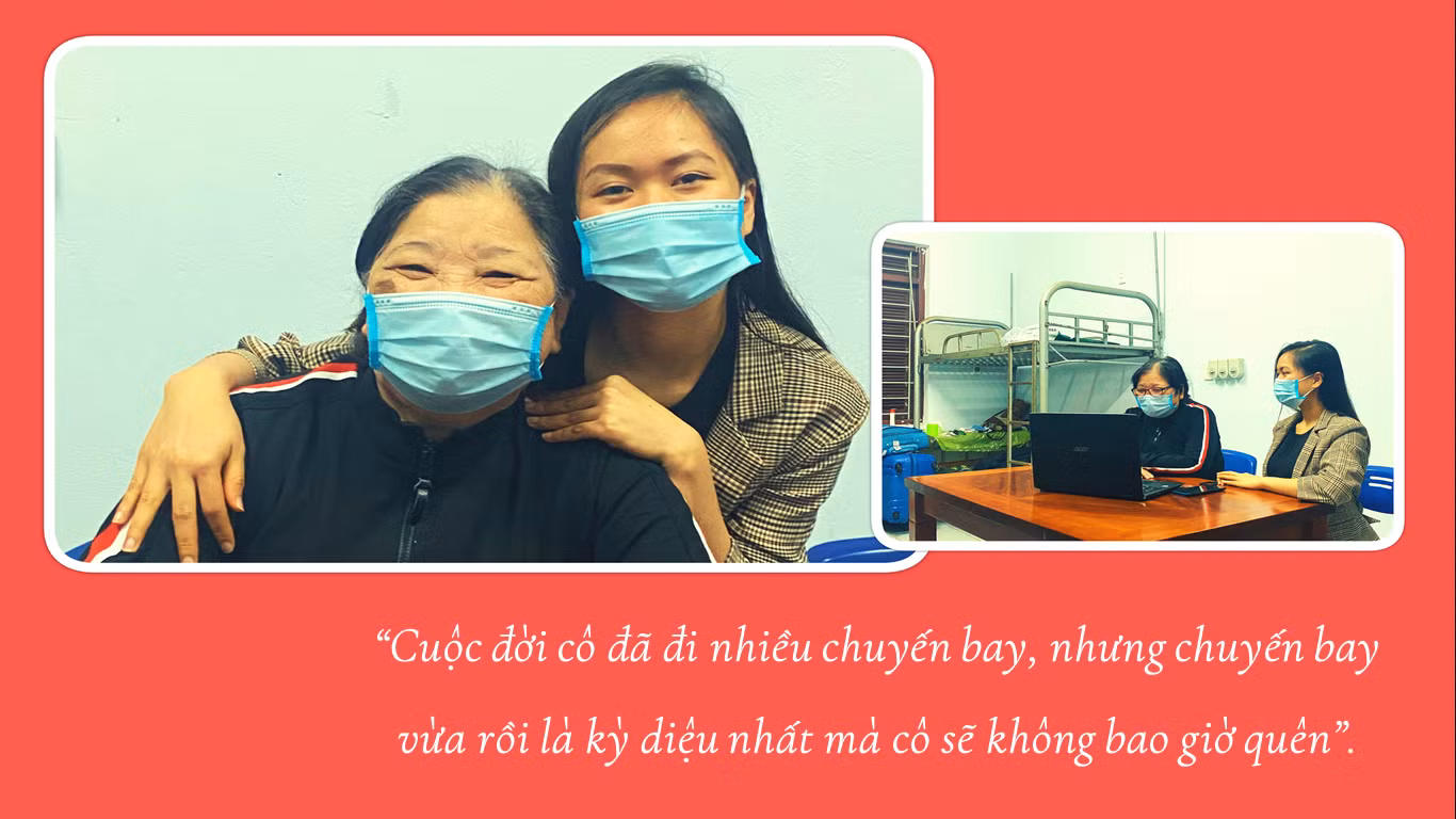 Lời tâm sự của nữ hành khách đặc biệt của chuyến bay mang số hiệu VN5090 của Vietnam Airlines Trần Thị Sửu tại khu cách ly phòng dịch COVID-19 sau khi trở về Việt Nam.