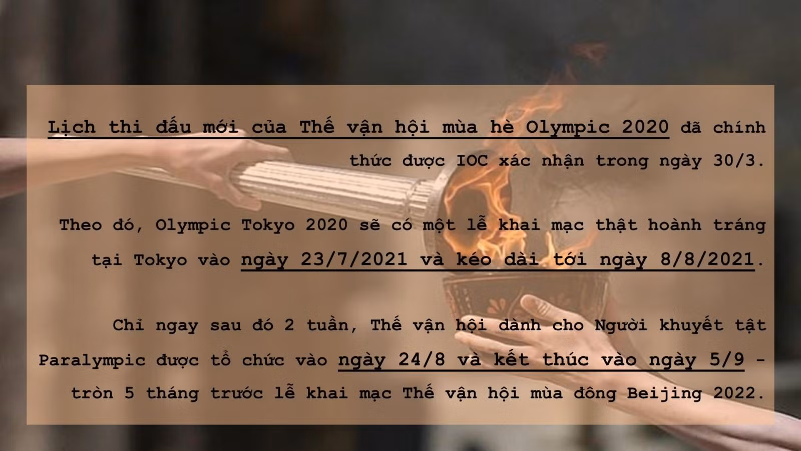 Tokyo Olympic 2020 hè 2021: Đại dịch COVID-19 không thể làm ngừng cháy ngọn lửa Olympic ảnh 8