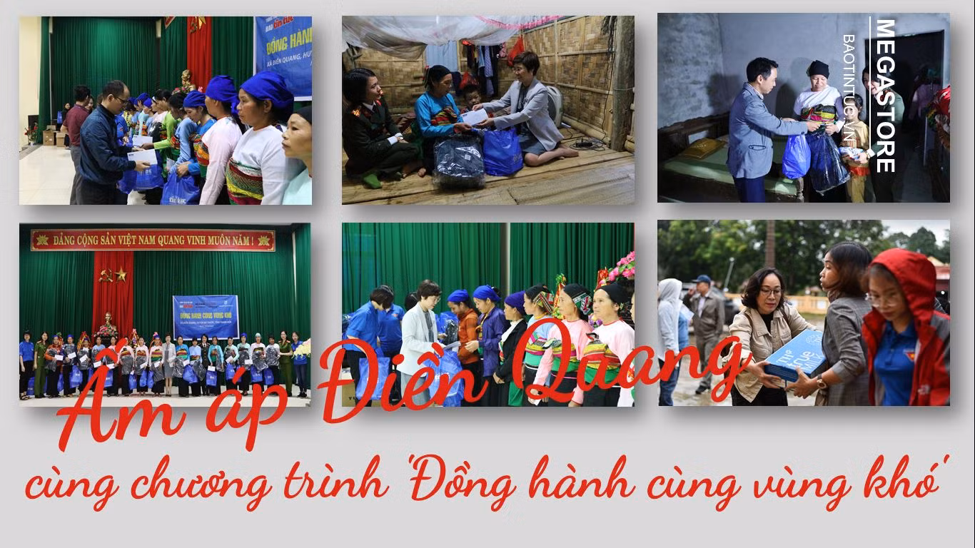 Ấm áp Điền Quang trong chương trình 'Đồng hành cùng vùng khó' của báo Tin tức