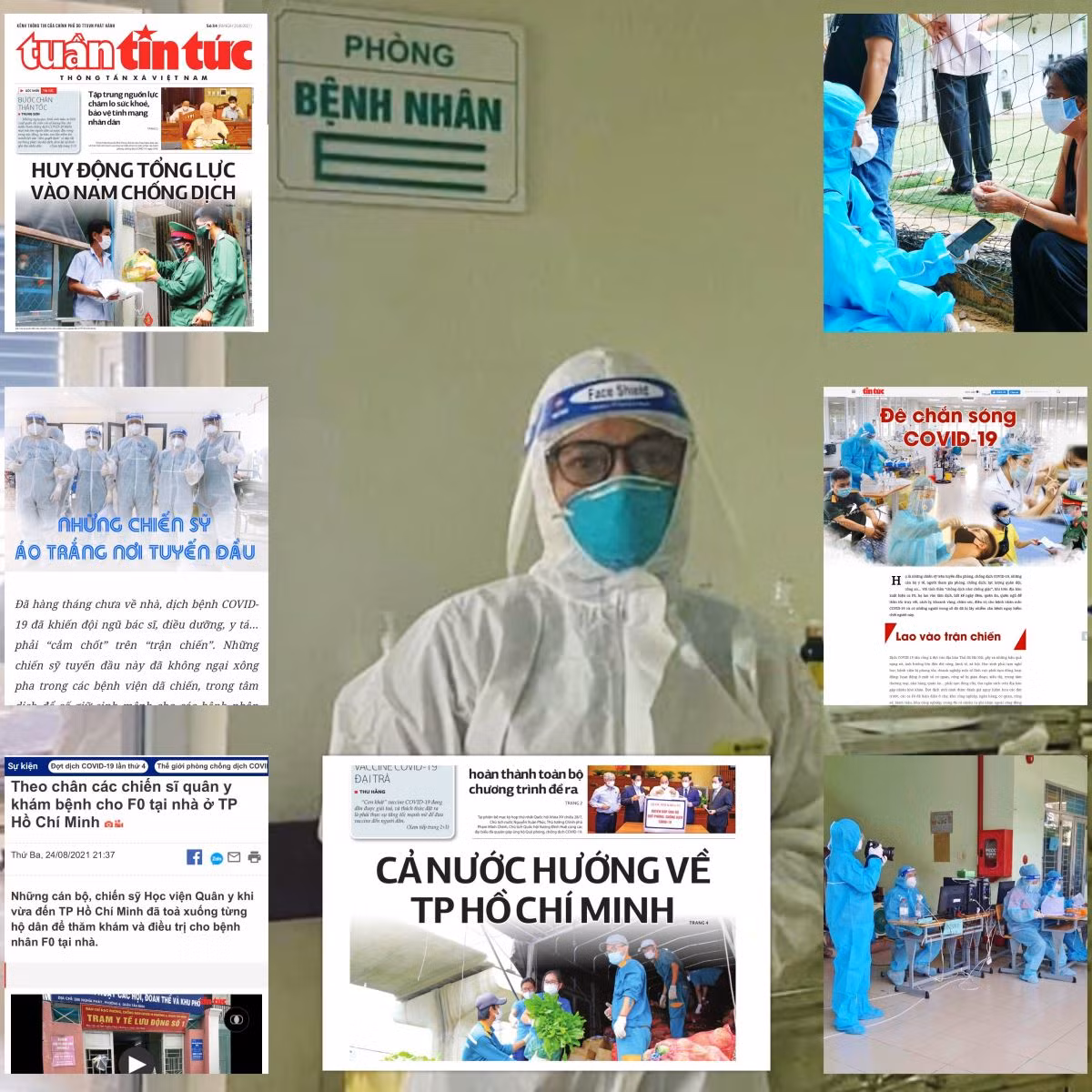 Phóng viên báo Tin tức xung kích trên "mặt trận" tuyên truyền phòng, chống COVID-19.