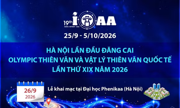 Hà Nội đăng cai Olympic thiên văn và vật lý thiên văn quốc tế 