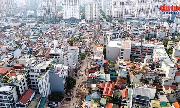 Ngõ 381 Nguyễn Khang dần hình thành sau khi cải tạo, nâng cấp