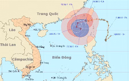Bão Tembin vào Biển Đông, cuối tuần cả nước mưa rào ảnh 1