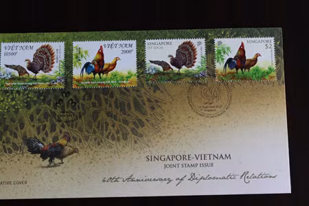 Phát hành bộ tem chung Singapore-Việt Nam ảnh 1