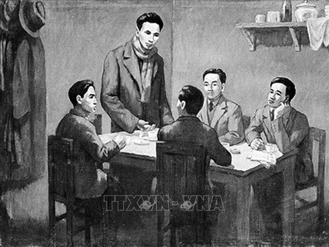 Cách mạng tháng Tám thành công là kết quả chuẩn bị chu đáo về mọi mặt của Đảng ta trong suốt 15 năm (1930 - 1945). Trong ảnh: Từ ngày 6/1 - 7/2/1930, Hội nghị hợp nhất các tổ chức Cộng sản, thành lập Đảng Cộng sản Việt Nam họp ở Hong Kong (Trung Quốc) dưới sự chủ trì của đồng chí Nguyễn Ái Quốc thay mặt cho Quốc tế Cộng sản. Ảnh: TTXVN phát Chú thích ảnh