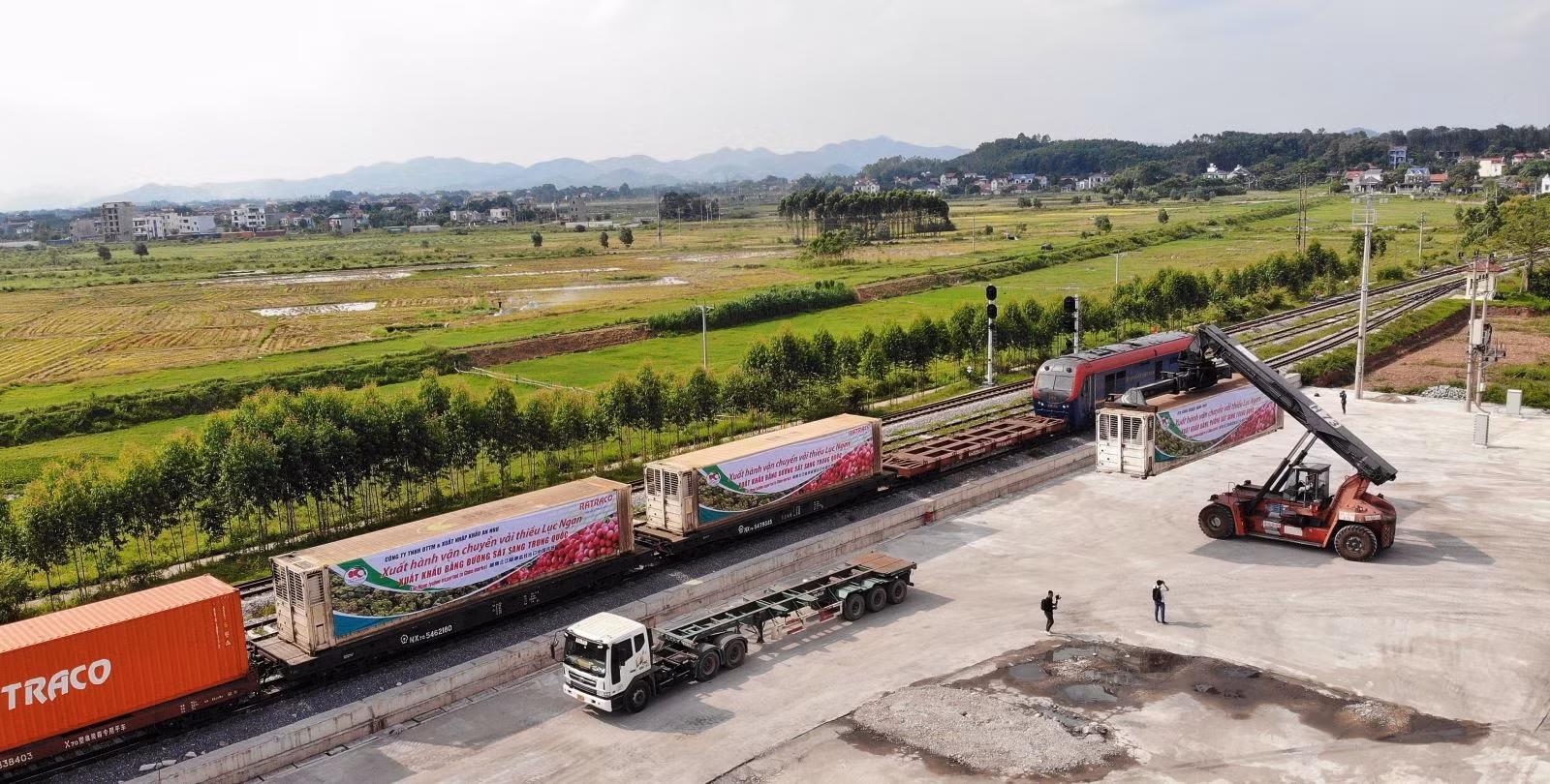 Ngày 15/6/2023, UBND huyện Lục Ngạn (Bắc Giang) phối hợp với Cục Hải quan tỉnh Bắc Ninh tổ chức Chương trình Xuất hành vận chuyển vải thiều huyện Lục Ngạn xuất khẩu bằng đường sắt năm 2023. Đây là năm đầu tiên vải thiều Bắc Giang xuất khẩu bằng đường sắt qua ga liên vận quốc tế Kép, huyện Lạng Giang (Bắc Giang).