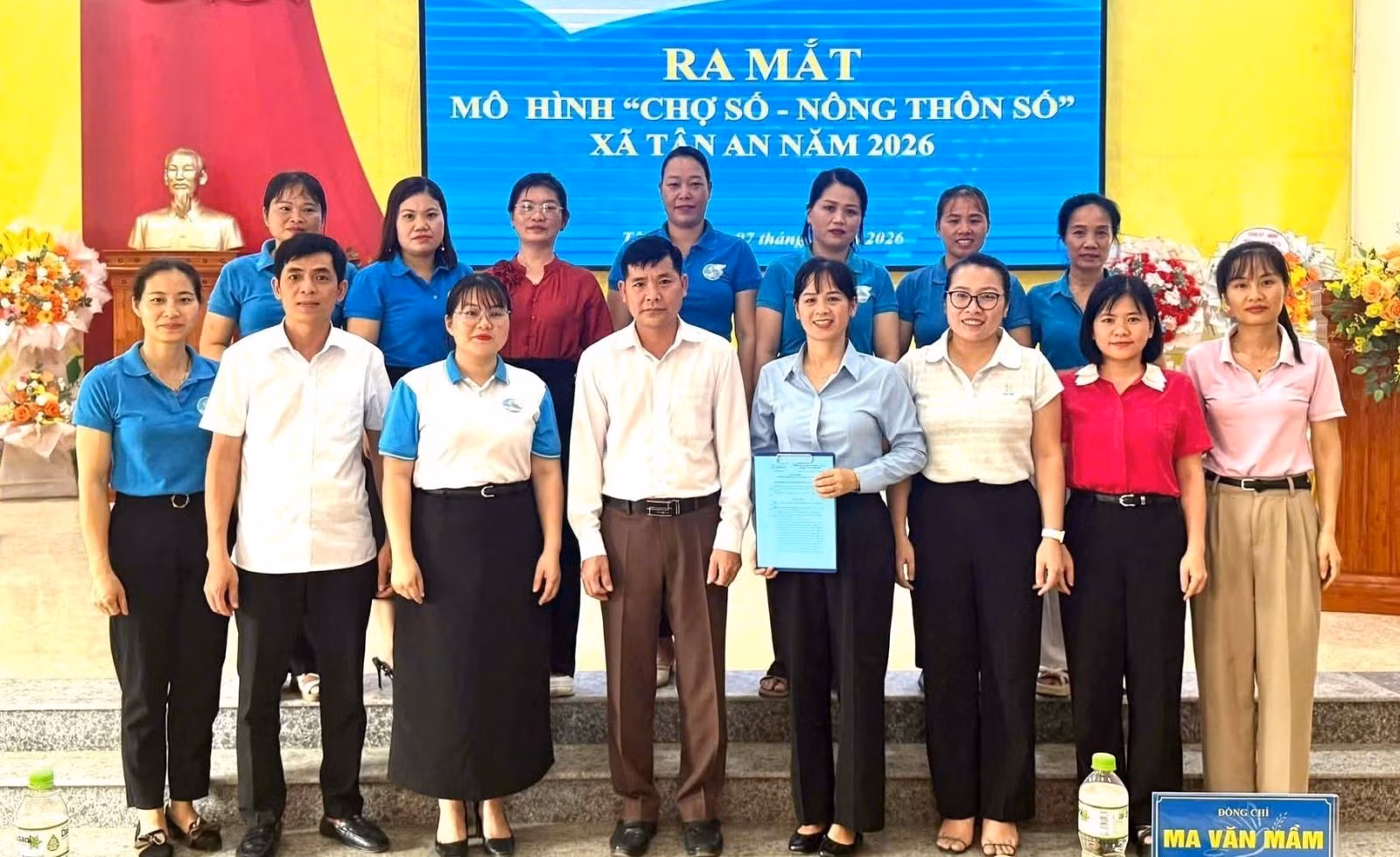 Hội Liên hiệp Phụ nữ xã Tân An (Tuyên Quang) ra mắt mô hình "Chợ số - Nông thôn số".