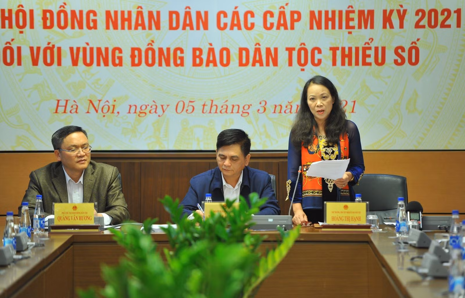 Ngày 5/3/2021, Hội đồng Dân tộc của Quốc hội và Ủy ban Dân tộc trực thuộc Chính phủ phối hợp tổ chức Hội nghị triển khai kế hoạch thông tin, tuyên truyền phục vụ bầu cử đại biểu Quốc hội khóa XV và đại biểu HĐND các cấp nhiệm kỳ 2021-2026 trên địa bàn vùng dân tộc thiểu số và miền núi.