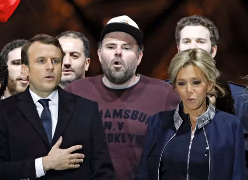 Nhân vật bí ẩn sau lưng Tổng thống đắc cử Macron trong lễ mừng chiến thắng là ai? ảnh 1
