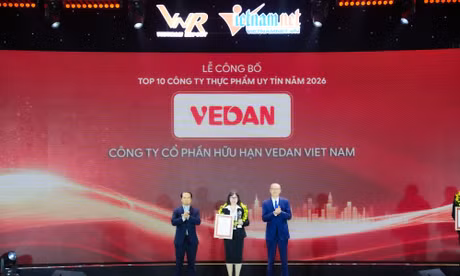 Vedan Việt Nam lần thứ 9 được vinh danh Top 10 Công ty uy tín ngành Thực phẩm - Đồ uống