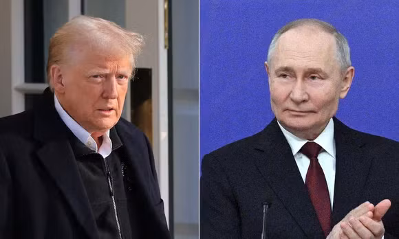 Tổng thống Trump đã gây bất ngờ cho các đồng minh châu Âu khi công bố thỏa thuận mua dầu diesel từ Nga. Ảnh: ABC News