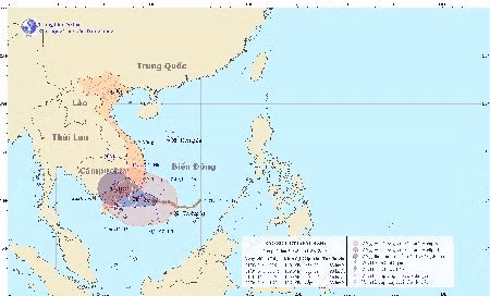 Bão số 1 tiến thẳng vào Ninh Thuận - Vũng Tàu ảnh 1