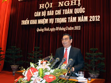 Phát biểu của đồng chí Lê Hồng Anh tại Hội nghị cán bộ báo chí toàn quốc triển khai nhiệm vụ trọng tâm năm 2012 ảnh 1