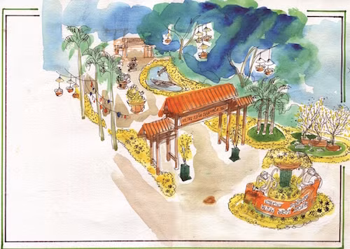 “Về Làng” ở Hội chợ hoa xuân Phú Mỹ Hưng ảnh 2