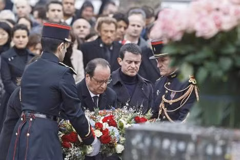 Người Pháp tưởng nhớ các nạn nhân Charlie Hebdo ảnh 1