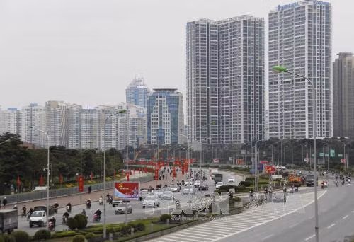 Hà Nội trang hoàng rực rỡ chào mừng Đại hội Đảng ảnh 1
