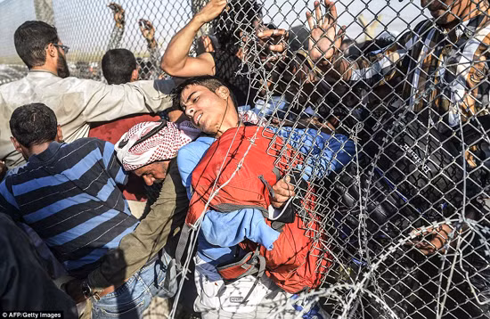 Người tị nạn Syria chạy sang Thổ Nhĩ Kỳ trốn IS ảnh 1