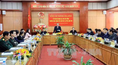 Phó Thủ tướng Trương Hòa Bình làm việc tại tỉnh Lạng Sơn ảnh 1