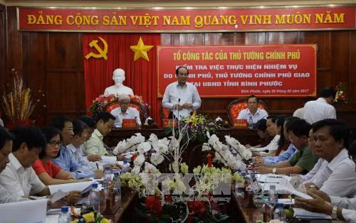 Tổ công tác của Thủ tướng Chính phủ làm việc tại Bình Phước ảnh 1