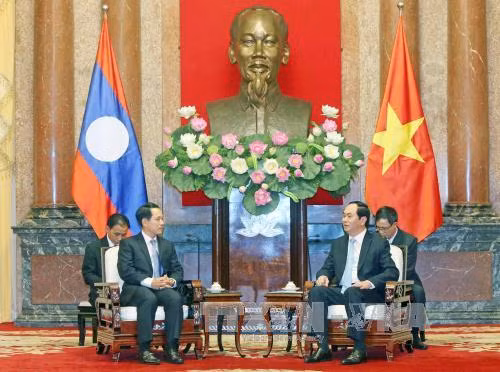 Lãnh đạo Nhà nước tiếp Bộ trưởng Bộ Ngoại giao Lào ảnh 1