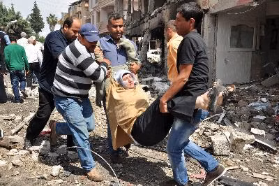 Đánh bom đẫm máu ở biên giới Thổ Nhĩ Kỳ - Syria ảnh 1