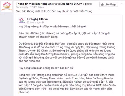 Cộng đồng mạng thương miền Trung gánh bão ảnh 12