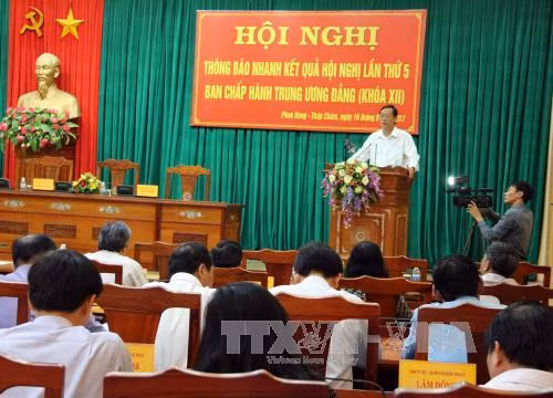 Thông báo nhanh kết quả Hội nghị Trung ương 5 khóa XII ảnh 1