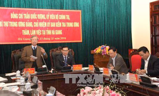 Công tác kiểm tra Đảng ở Hà Giang cần đi vào trọng tâm ảnh 1