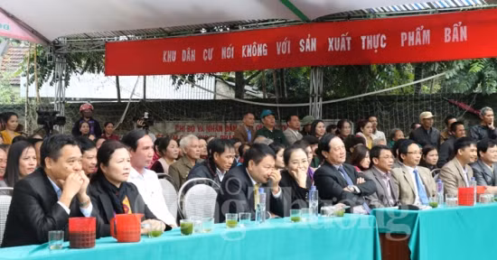 Khu dân cư văn hóa nói không với thực phẩm bẩn ảnh 1