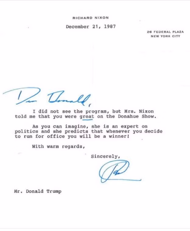 Cố Tổng thống Nixon dự báo ông Trump chiến thắng ảnh 1