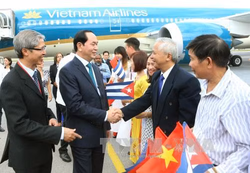 Chủ tịch nước bắt đầu chuyến thăm chính thức Cuba ảnh 3