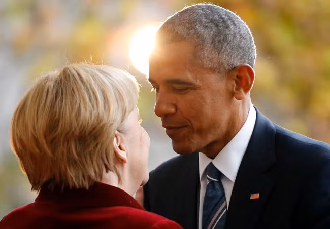 Tình cảm nồng hậu giữa ông Obama và bà Merkel ảnh 3