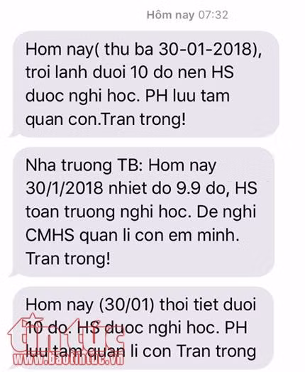Hà Nội rét 9 độ C, các trường mầm non, tiểu học cho học sinh nghỉ học ảnh 2