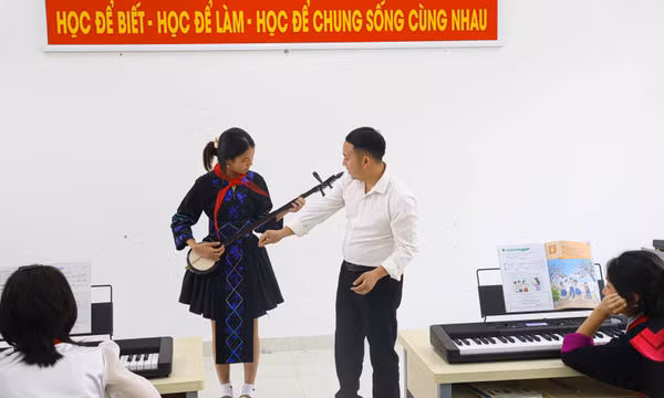 Văn hóa truyền thống lan tỏa trong trường học tại Điện Biên