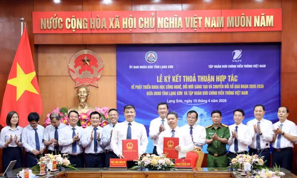 Lạng Sơn và VNPT ký hợp tác phát triển khoa học công nghệ, chuyển đổi số