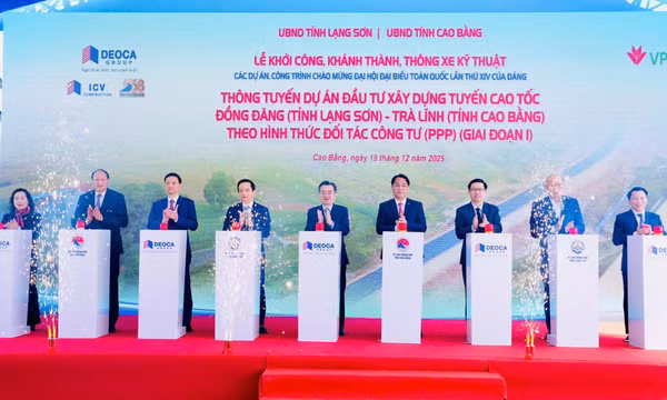 Thông tuyến giai đoạn 1 cao tốc Đồng Đăng – Trà Lĩnh