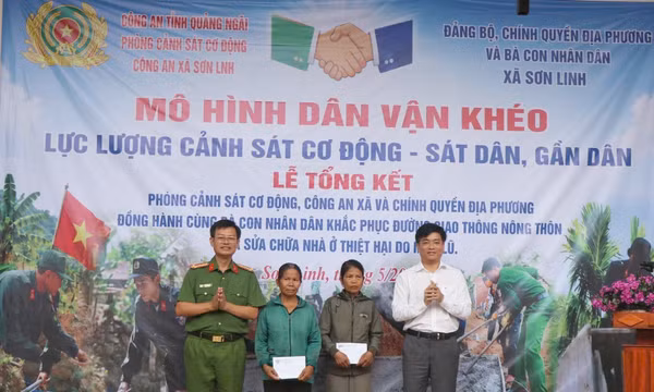Mô hình dân vận khéo góp phần lan tỏa hình ảnh đẹp của người chiến sĩ Công an nhân dân