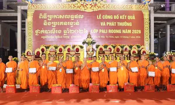 Hội Đoàn kết Sư sãi yêu nước TP Cần Thơ tổ chức kỳ thi Pali Roong năm học 2025 - 2026