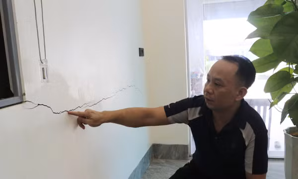 Lào Cai: Nhiều nhà dân nứt, lún nghi do ảnh hưởng công trình xây dựng lớn