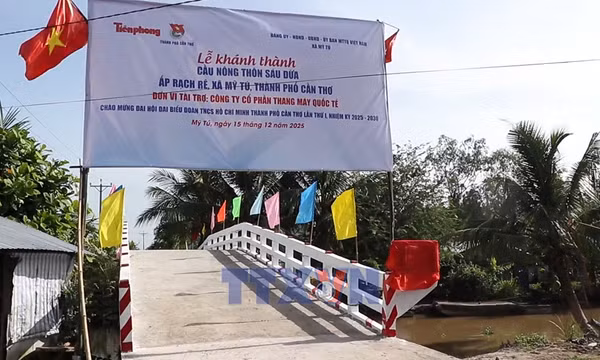 Cây cầu mới cho đồng bào Khmer trước thềm năm mới