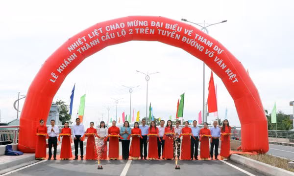 Vĩnh Long khánh thành Cầu Lộ 2 trên tuyến đường Võ Văn Kiệt