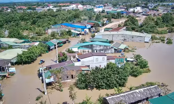Đắk Lắk ngập cục bộ do mưa lớn và xả lũ hồ thủy lợi Ea Súp Thượng