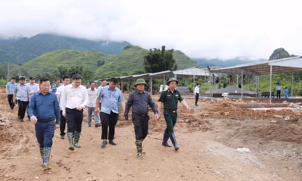 Kiểm tra thực tế, nỗ lực khắc phục hậu quả thiên tai tại xã Mường Than
