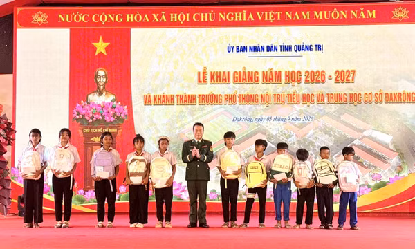 Nâng bước những mầm xanh nơi biên cương