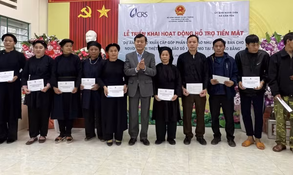 Hỗ trợ người dân tỉnh Cao Bằng sau thiên tai