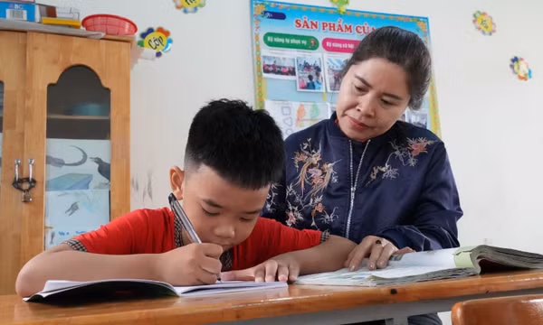 Lớp học đặc biệt của trẻ em khuyết tật vùng cao
