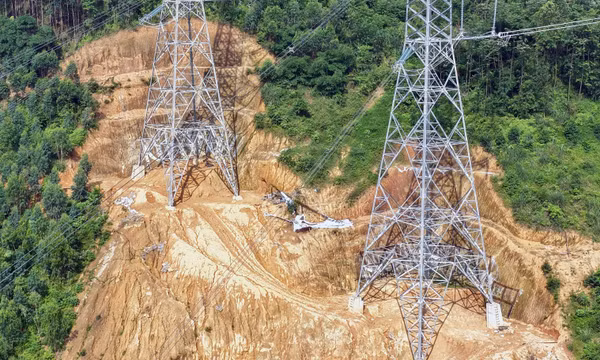 Làm rõ thông tin 'sạt lở chân cột điện' tại đường dây 500 kV Lào Cai - Vĩnh Yên