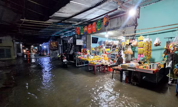 Triều cường khó lường, người dân Vĩnh Long vất vả ứng phó