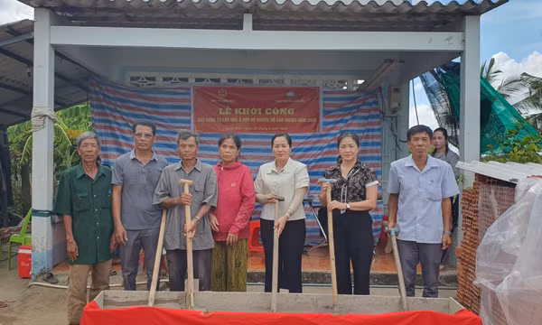 Đẩy nhanh xây dựng 1.000 căn nhà cho hộ nghèo và gia đình chính sách