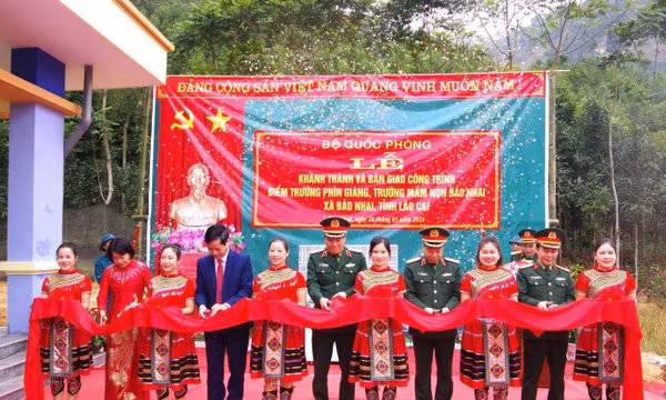 Khánh thành công trình điểm trường tại thôn đặc biệt khó khăn của Lào Cai